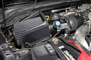 Ford F450 Super Duty Performance Air Intake - K&N Engineering - Blackhawk - Black - `08-`10 Ford F450 Super Duty Performance Air Intake - K&N Engineering - Blackhawk - Black - `08-`10